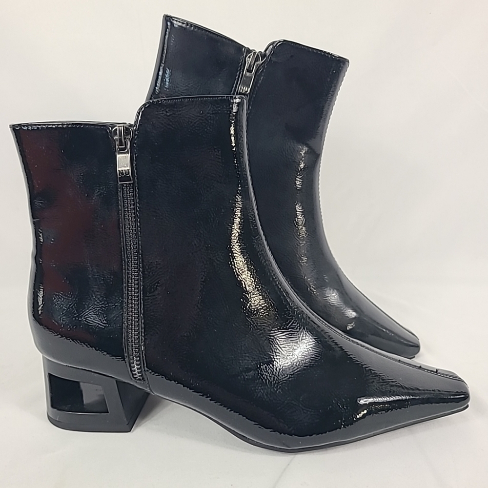 NEW Ninety Union by Lady Couture Sage Mid Heel Dress Ankle Black Bootie Sz 10